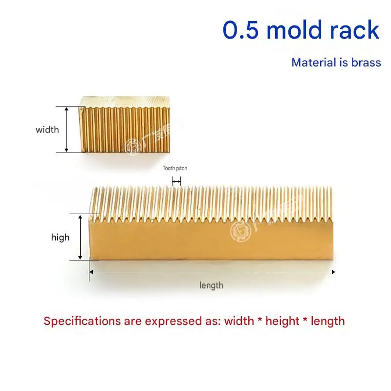 Rack 0.5 Module 20-40 Teeth 45# Steel 10x10/8x8mm Straight Rack for Linear Motion