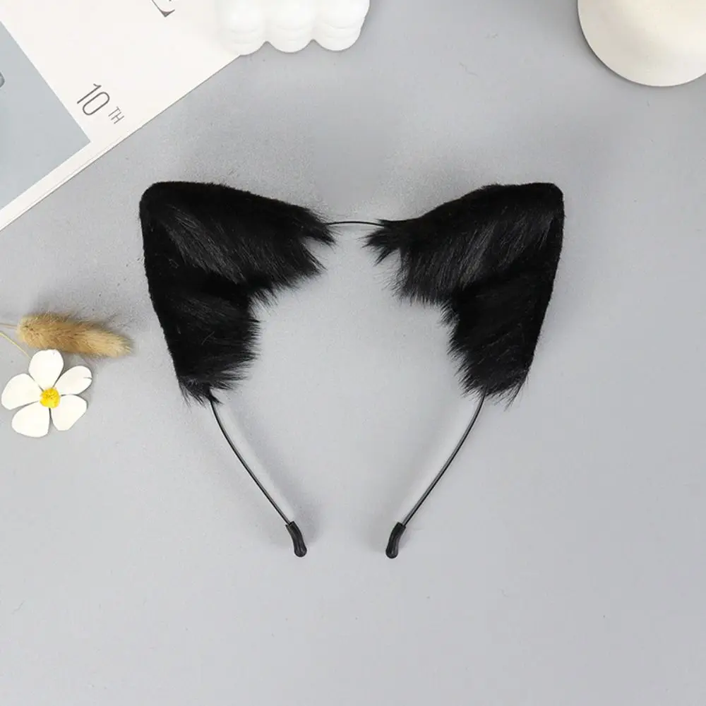 

Hair Band Cute Fox Cat Ears Artificial Headband Animal Ears Headwear Lolita Furry Cosplay Hair Accessories Party