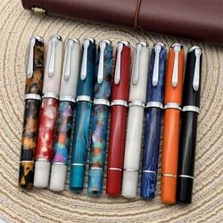 ADMOK M400 Piston Fountain Pen New Transparent Rein Schmidt EF/F/M 0.38/0.5/0.7mm Nib Writing Ink Pen Office School Supplies