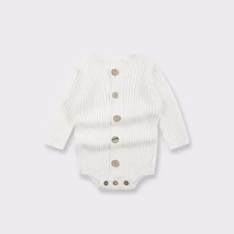 Spring Autumn New Baby Knit Sweater Jumpsuit Triangle Children's Wear Cotton Footies Spring Autumn Season Baby Climbing Clothes