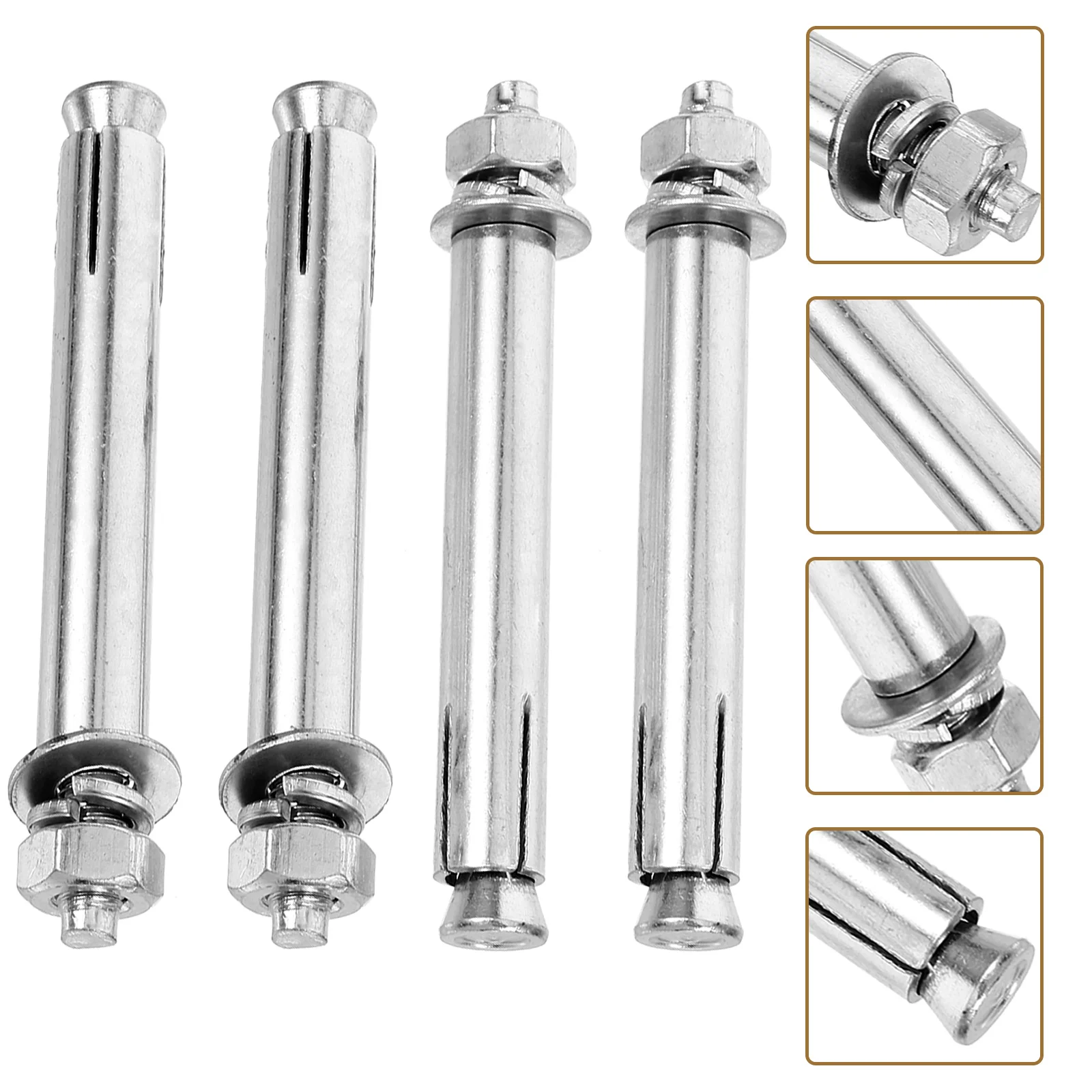 

4 Pcs Diving Board Bolt Kit Carbon Steel Fixation Screws M8x100 Sturdy Professional Stability Tools Pool Accessories