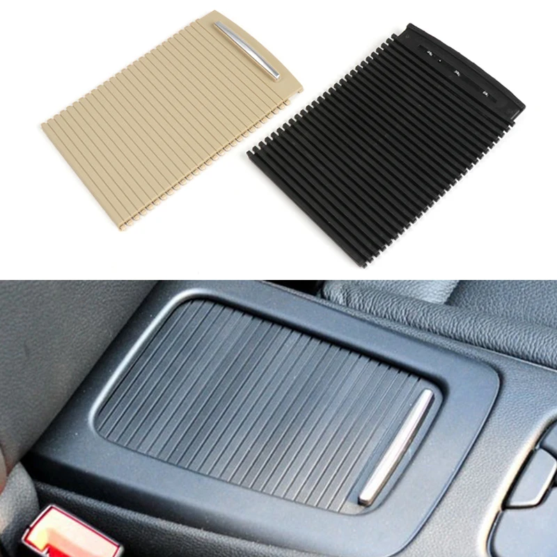 For BMW E92 E93 M3 Car Rear Console Storage Tray Cover Slide Roller Blind Cover Water Cup Holder Curtain Replacement 51166963913