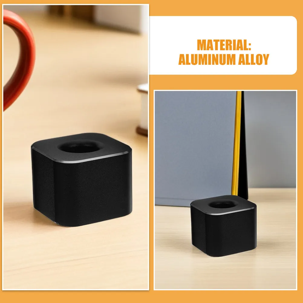 4Pcs Metal Pen Holder Square Base Desktop Pencil Holder for Students Office School Desk Organizer Mini Stationery Storage Stand