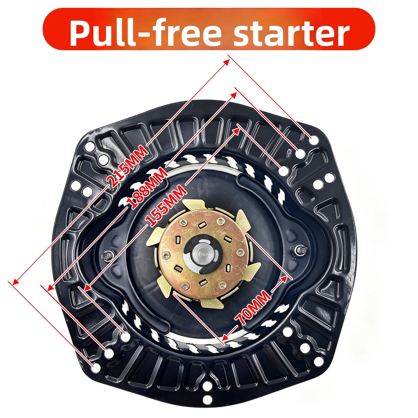 Diesel Generator Diesel Engine Water Pump 173F 178F 186F 192F Hand Crank Pull-free Starter