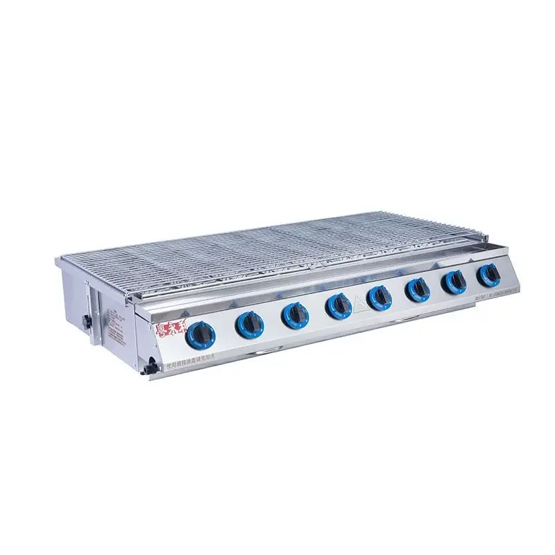 Oyster barbecue grill commercial stall gas liquefied gas gas milk tea tinfoil oven for roasting oysters