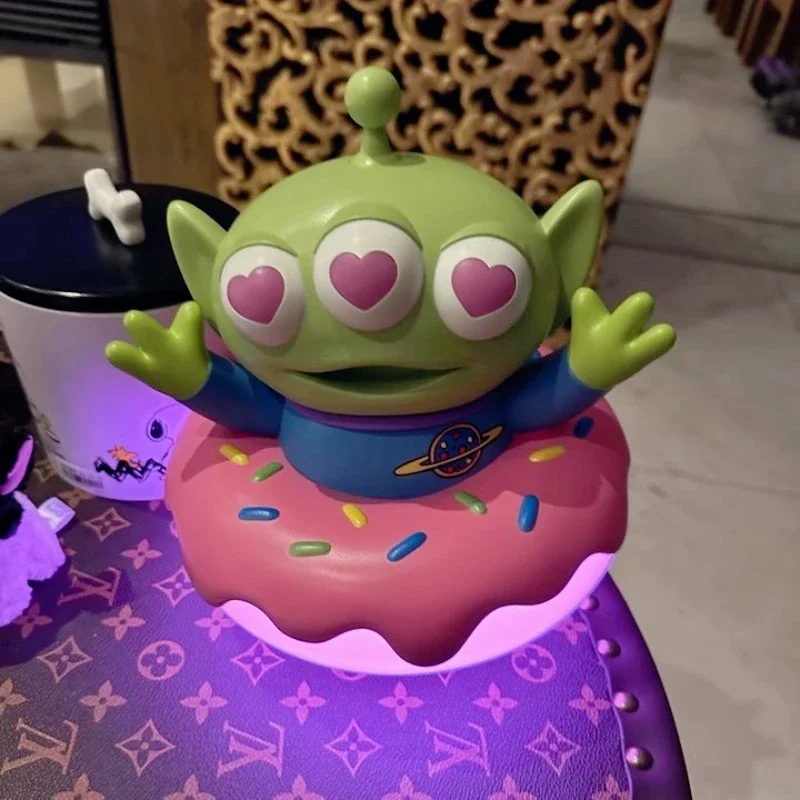 Anime Toys Story Alien Doughnut bedroom Bedside Night Lamp Desktop Model Ornaments Accompany Children Birthday Gifts