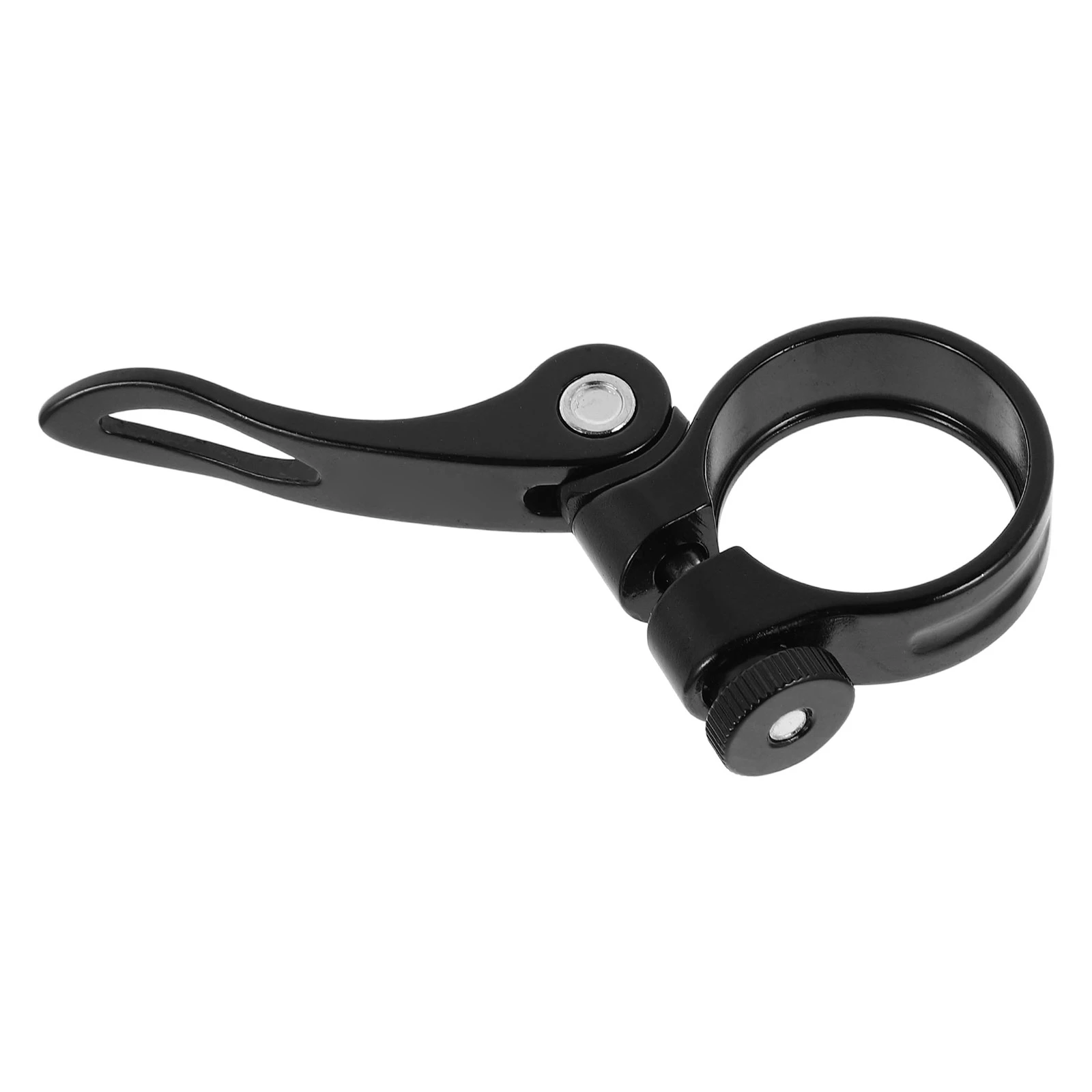

Aluminum Quick Release Bike Seatpost Clamps Black Lightweight Secure Lock Mountain Accessories Easy Install Versatile Suitable
