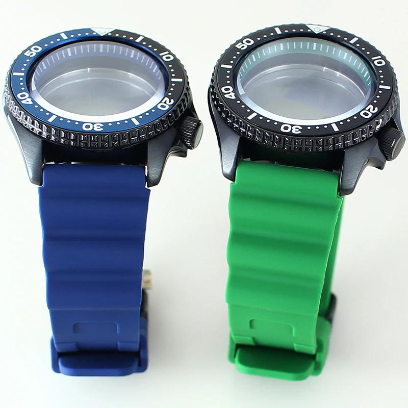 يناسب حافظة حركة NH35/34 مع حافظة مقاومة للماء موديل Seiko المعدلة من زجاج الياقوت المقاوم للصدأ بطول 100 متر #3