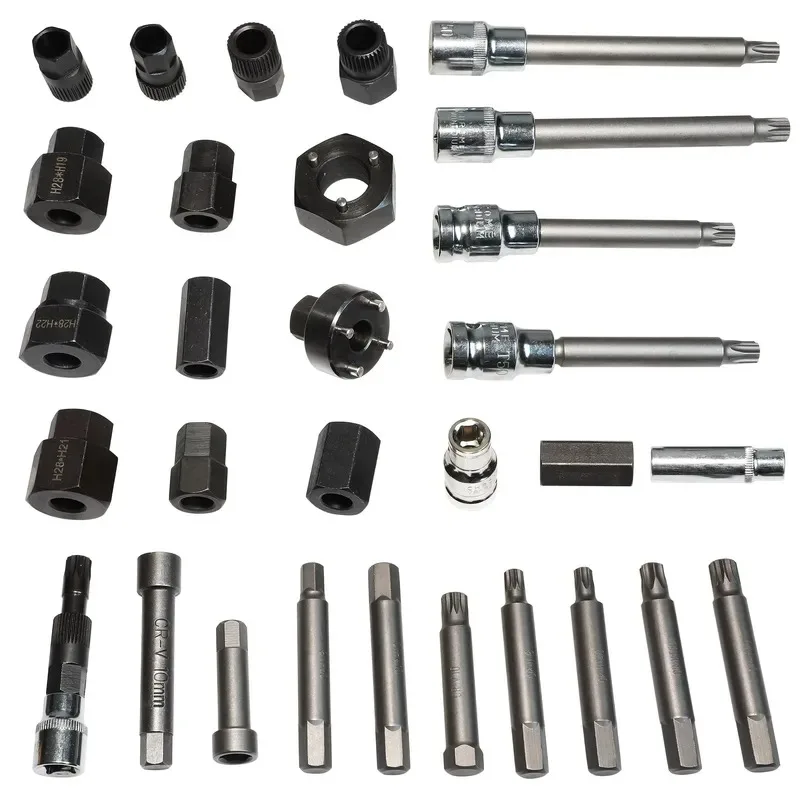 30 Pieces Alternator Clutch Freewheel Pulley Removal and Installation Tool Socket Tool Set
