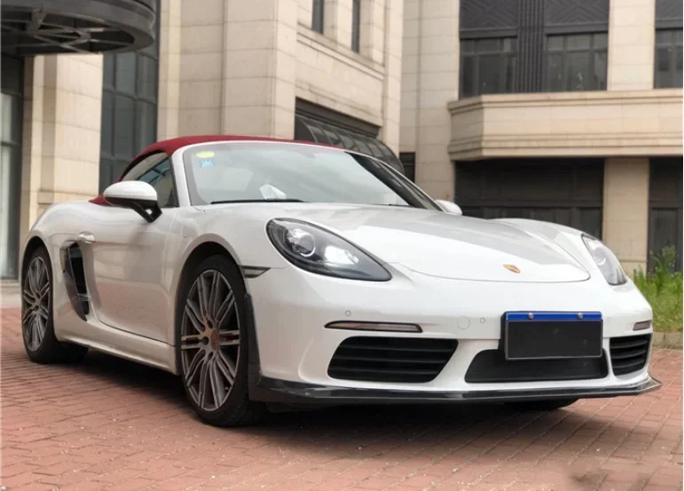 

Комплект кузова из настоящего углеродного волокна для Porsche 718 Cayman Boxster 16-22, передний бампер, задний диффузор, спойлер багажника, боковая юбка