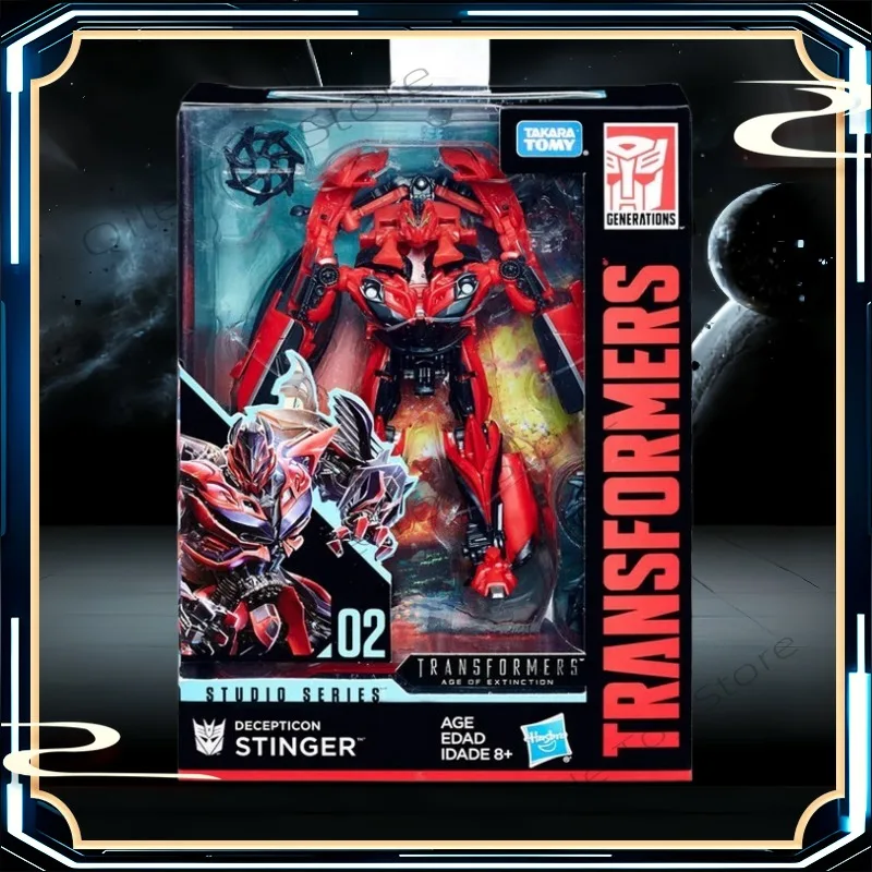 Op voorraad getransformeerd speelgoed Klassieke film 4, versterkt niveau D SS02 Stinger Echte doos, zeldzame actiefiguurcollectiecadeau