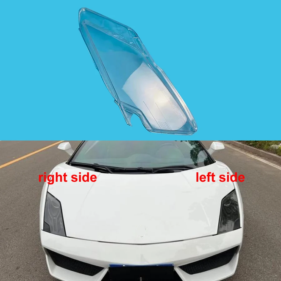 

For Lamborghini Gallardo 2008-2012 Headlamp Housing Transparent Mask Cover Headlight Shell Plexiglass Replace Original Lens