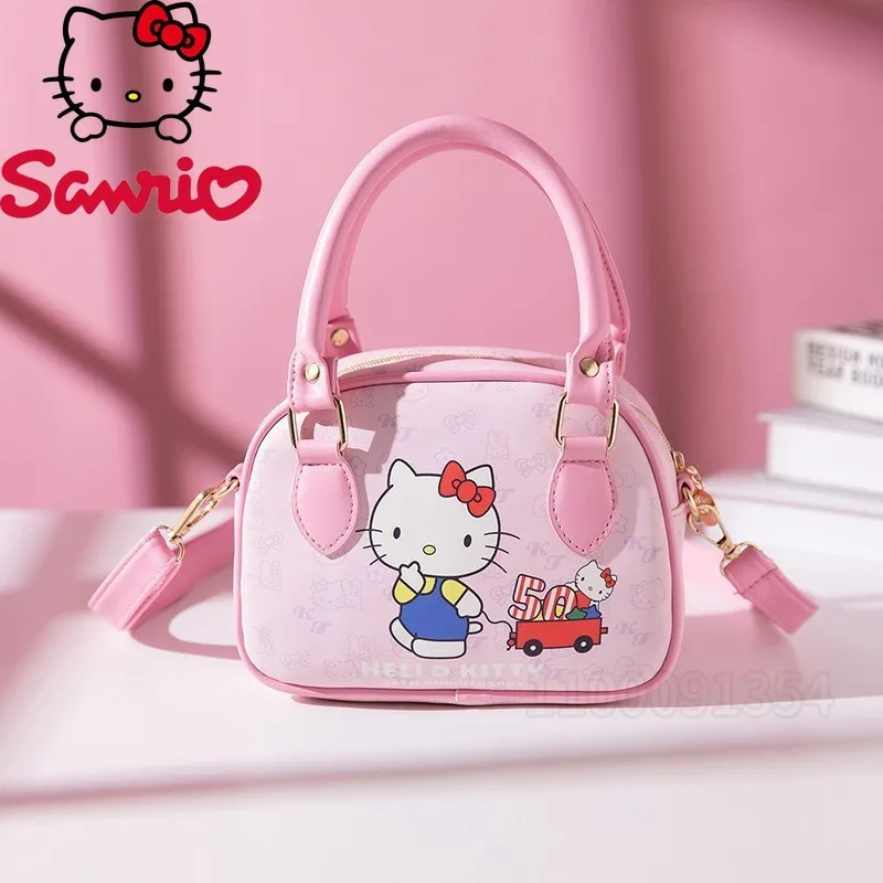 

Sanrio Hello Kitty, новая сумка через плечо для девочек, милая сумка для девочек с героями мультфильмов, модная трендовая розовая мини-сумка для девочек, высокое качество