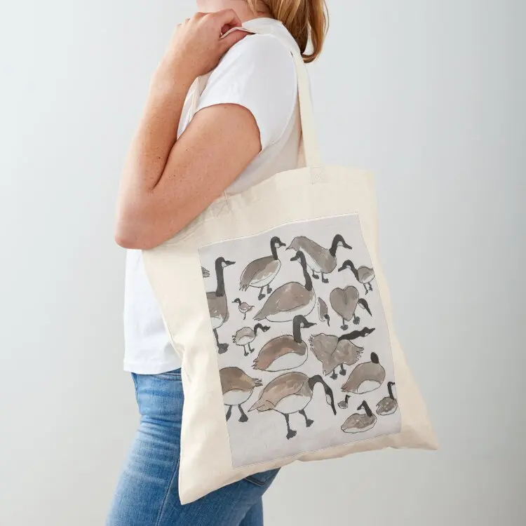

Gaggle of Geese Tote Bag hand bag ladies shopping cart bags woman shopping bag for beach