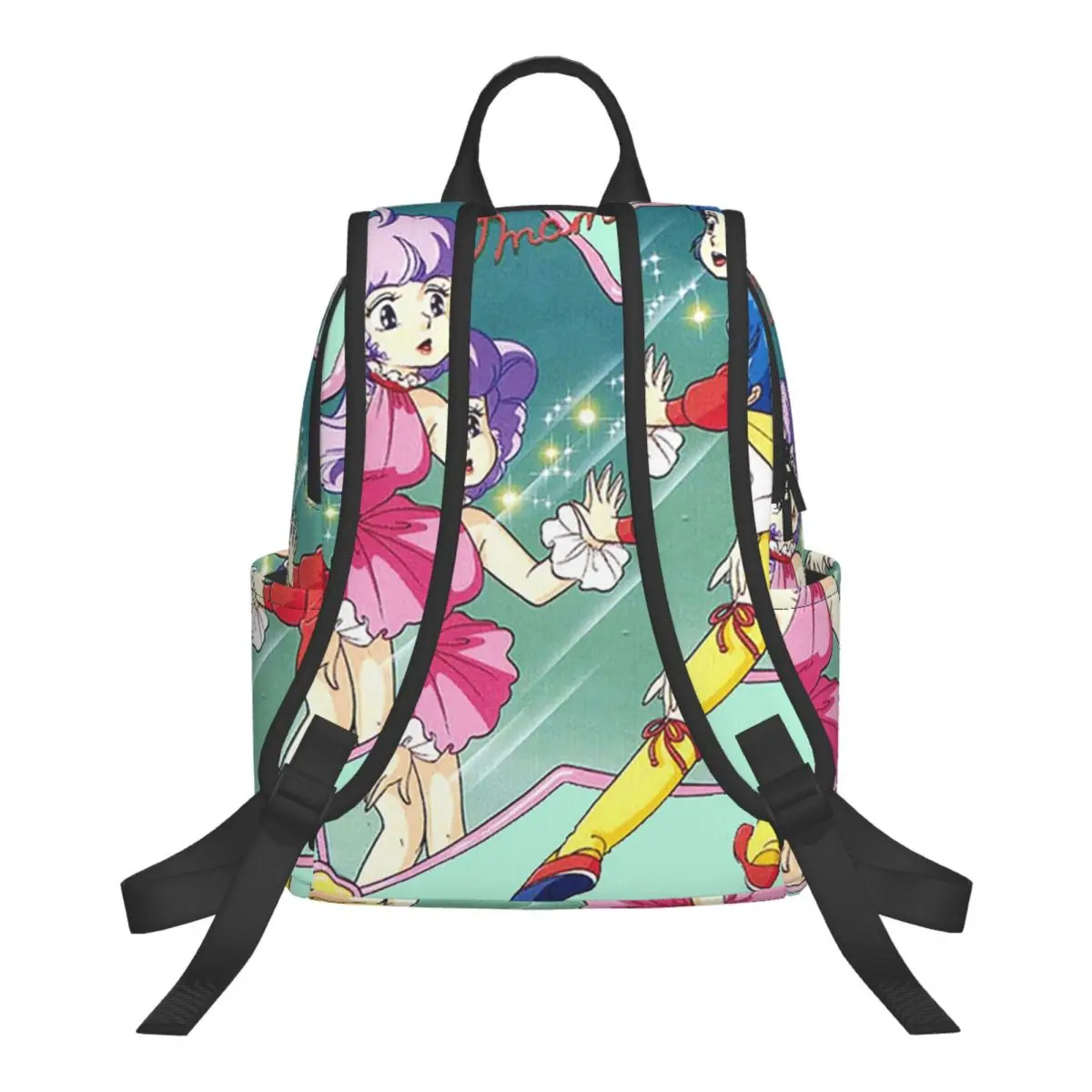Creamy Mami 80s Magic Girl Anime Student Backpack School Bag Hiking Travel Daypack for Men Women Bookbag Shoulder Bags