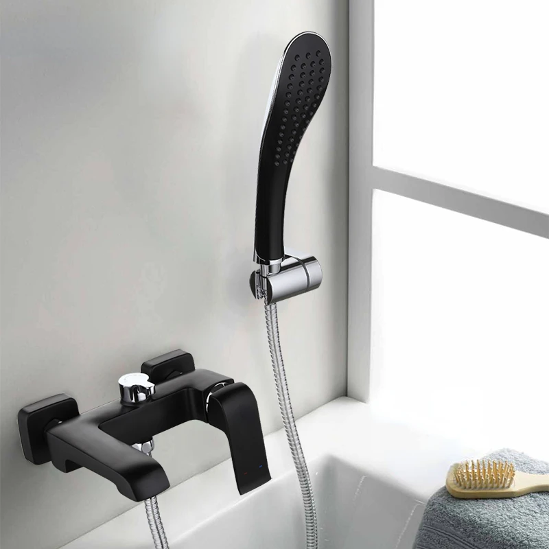 

Bathroom Bathtub Shower Faucet Wall Mounted Handholder Shower Head