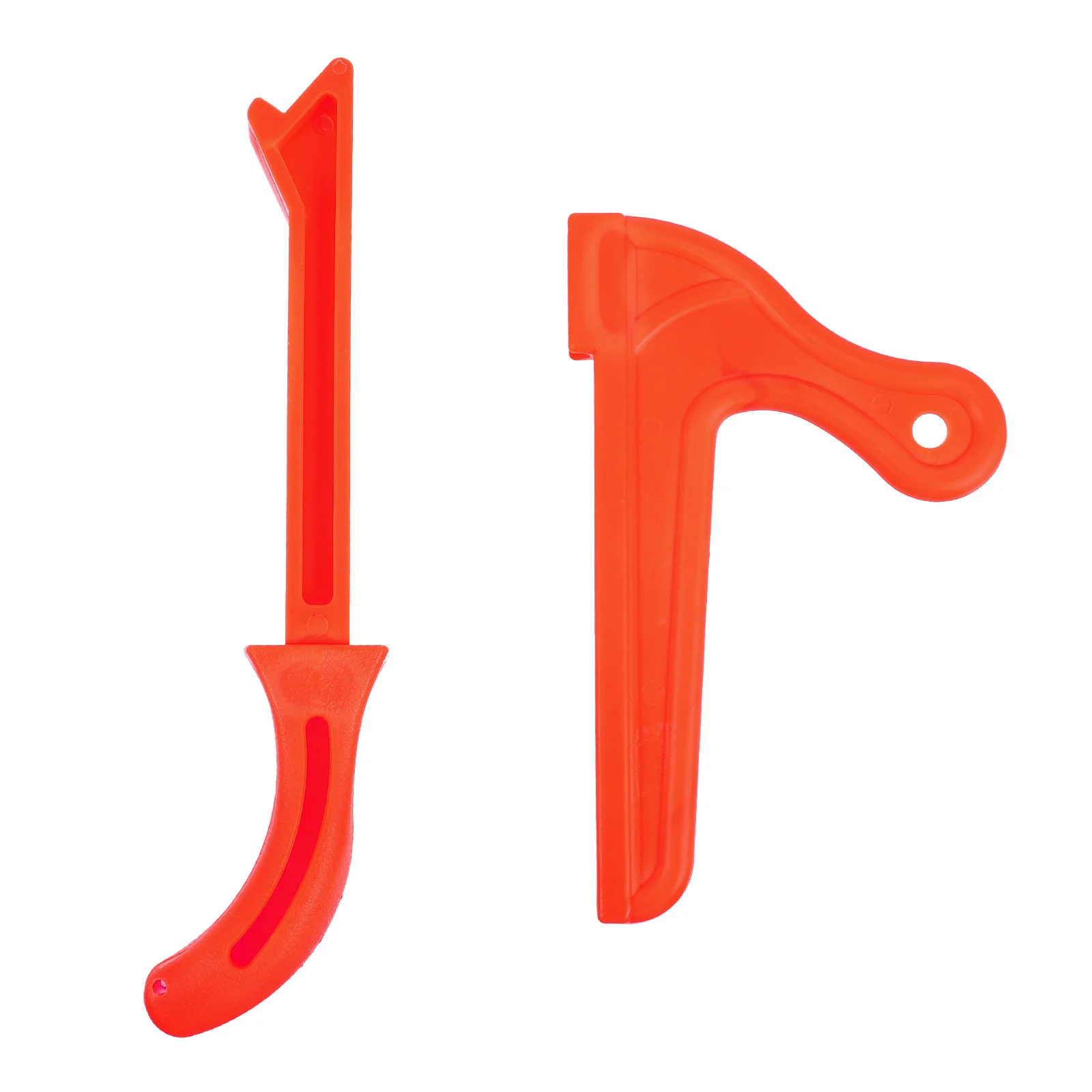 

2Pcs Woodworking Push Blocks Durable Lightweight Plastic Safe Carpentry Tools Portable Orange Handles Long Use Practical Price