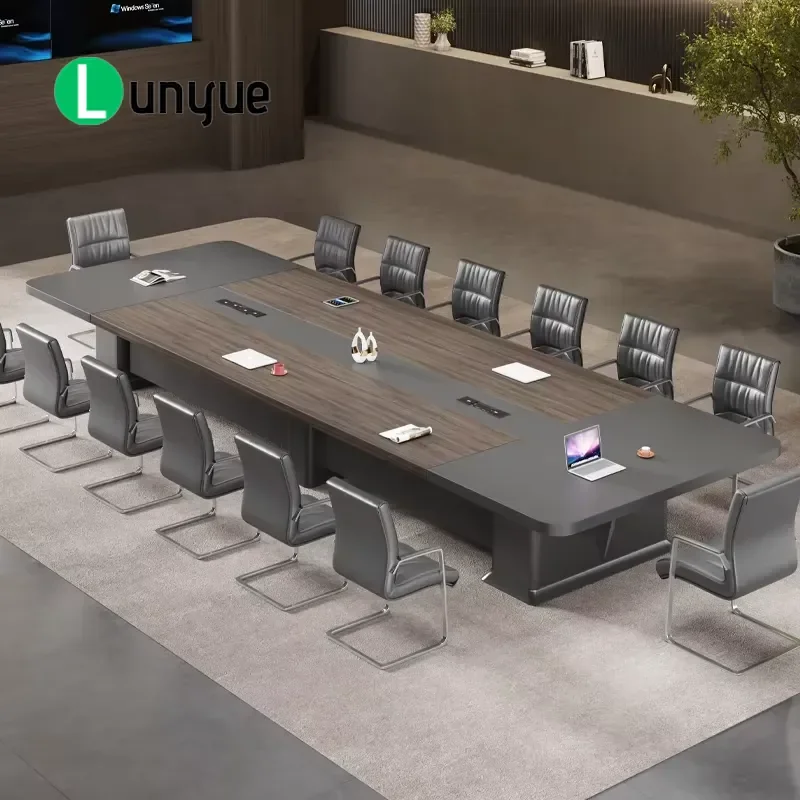 Modern Luxury Conference Table Custom Office Furniture Wholesale Factory Direct Sale Large Meeting Desk for Business