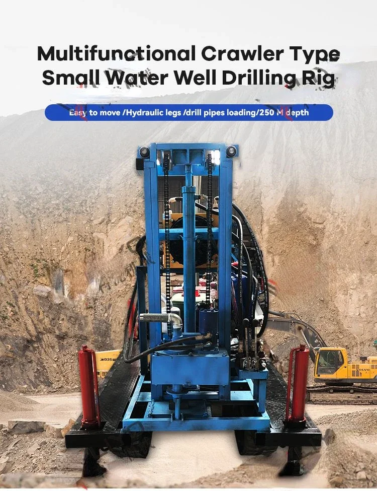 Best Sell Crawler Water Well Drill rig 150M  Borehole Water Well Drilling Rig Boring LIYO Machine