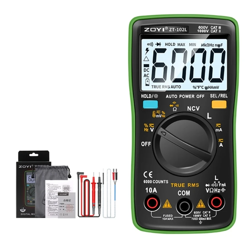 Reliable Inductance Multimeter Portable Multimeter Resistance Essential Tool for Electrical Maintenance Experimentation