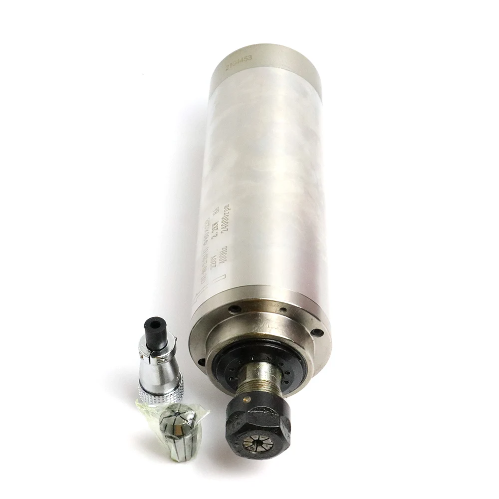 Imagem -06 - Água de Refrigeração do Eixo Motor com Quatro Rolamentos Alta Velocidade Er20 Pinça para Cnc Gravura Fresadora 2.2kw 7002*2 Mais 7005*2