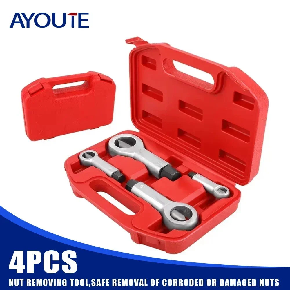 

Heavy-Duty Nut Splitter Tool Set Broken Damaged Corroded Stuck Screw Nut Removal Splitting Tools Stuck Rusted Nut Breaker