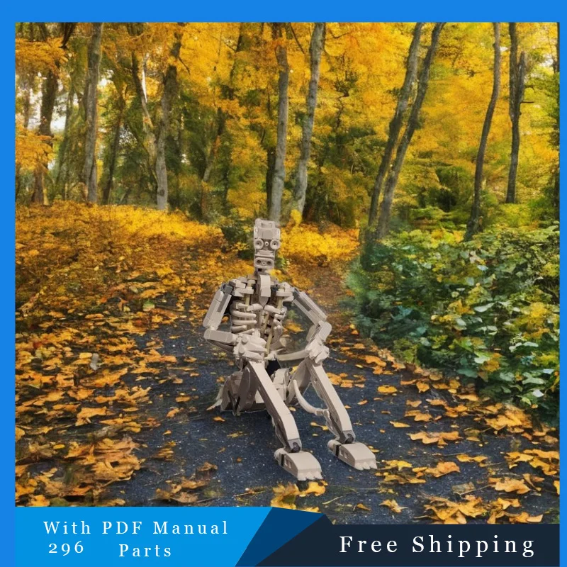 296 peças esqueleto humano educacional moc modelo criativo construção empilhamento bloco tijolos brinquedos diy feriado aniversário presentes de natal