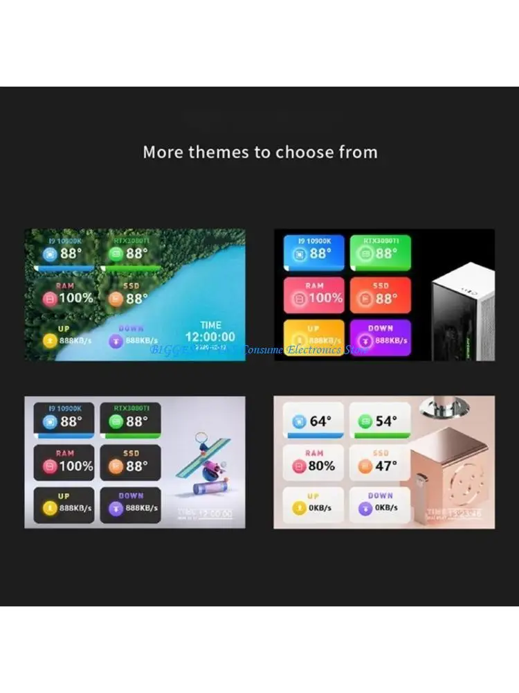 コンピュータディスプレイ5.2インチセカンダリモニター簡単操作タイプC接続