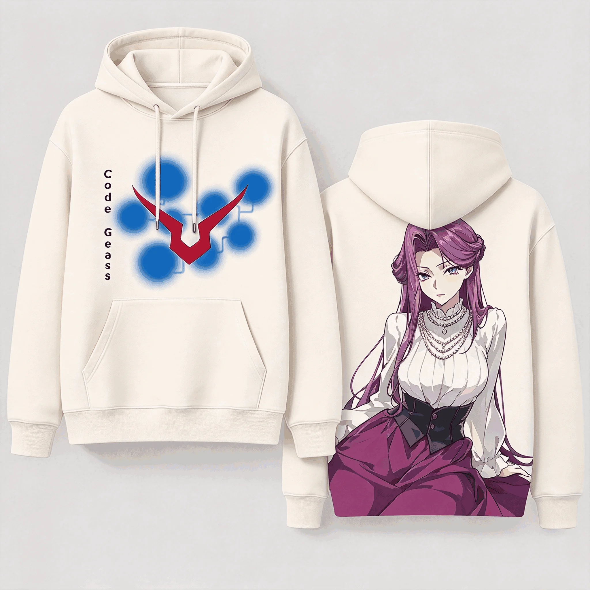 Code Geass Printed Cotton Neutral O-Neck Short Sleeve Oversized Unisex hoodies Streetwear Trendy Comfortable Vintage Couples top