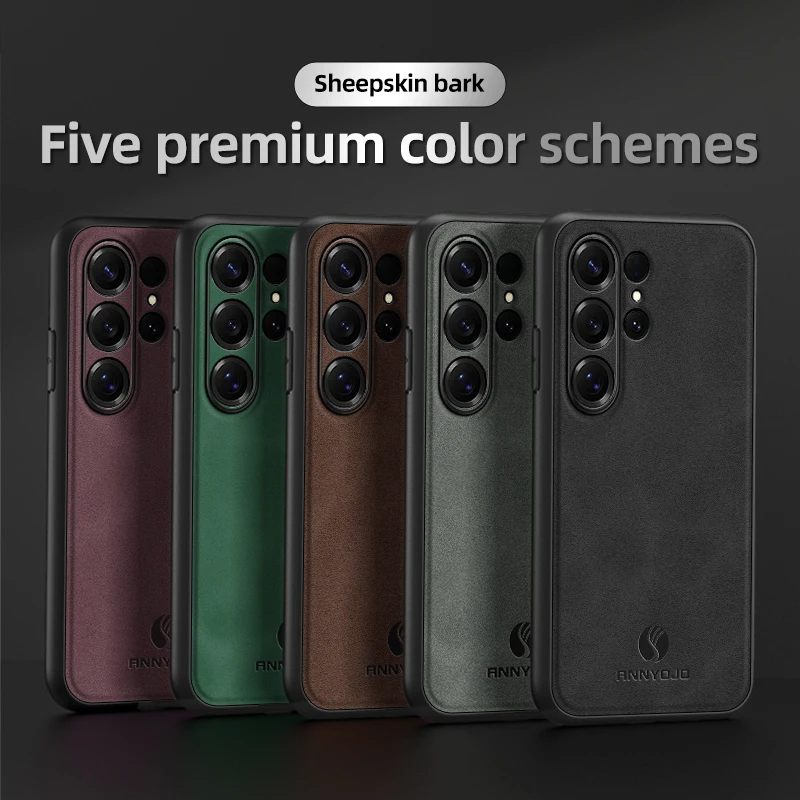 PU Leather Phone Case for Samsung Galaxy S26 S25 S24 S23 Ultra Plus FE Edge A17 A07 A56 A36 Cover Shockproof Full Camera Shell