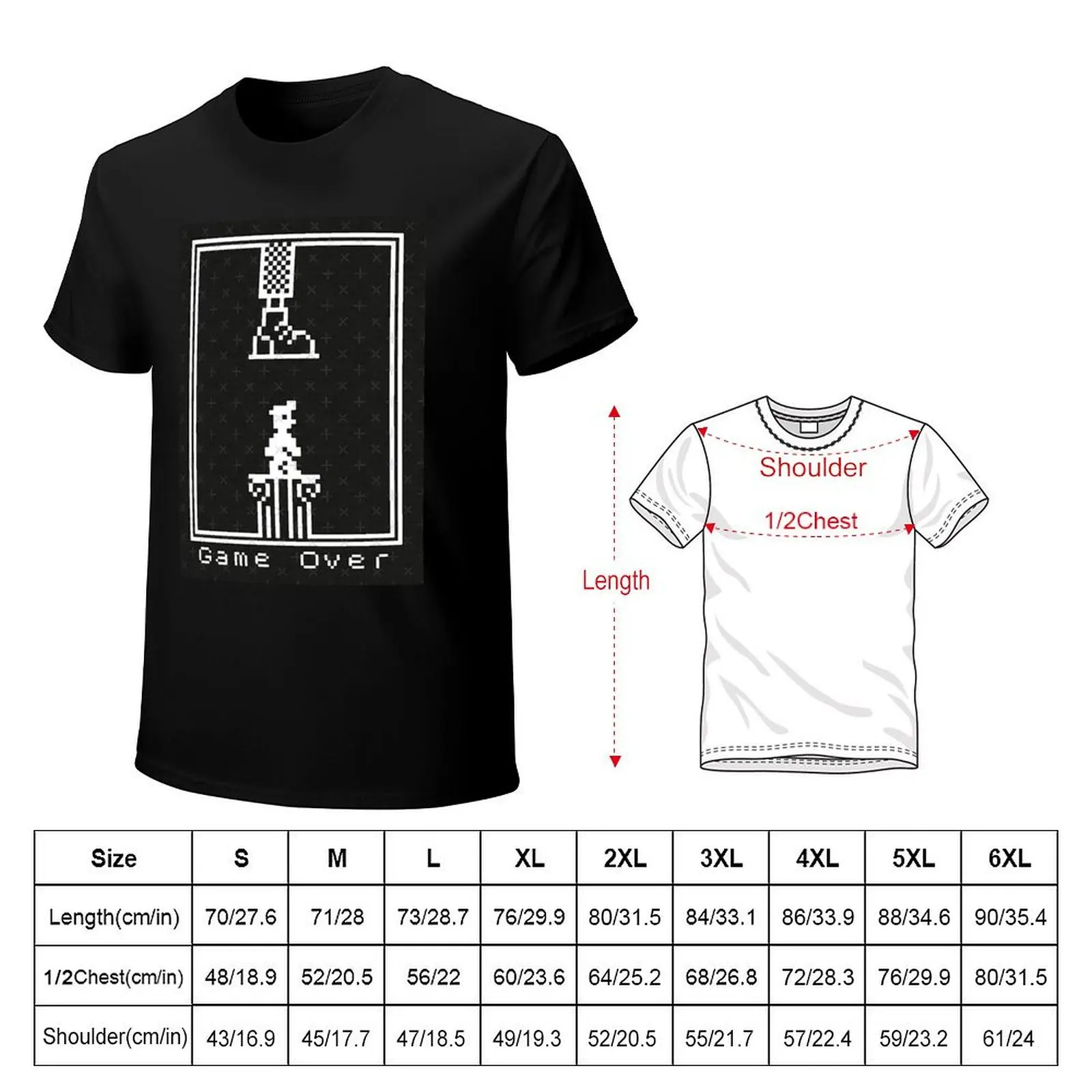 8-Bit Heroes Manic Miner Game Over ZX Spectrum T-Shirt Short sleeve tee summer clothes tops cute tops mens white t shirts