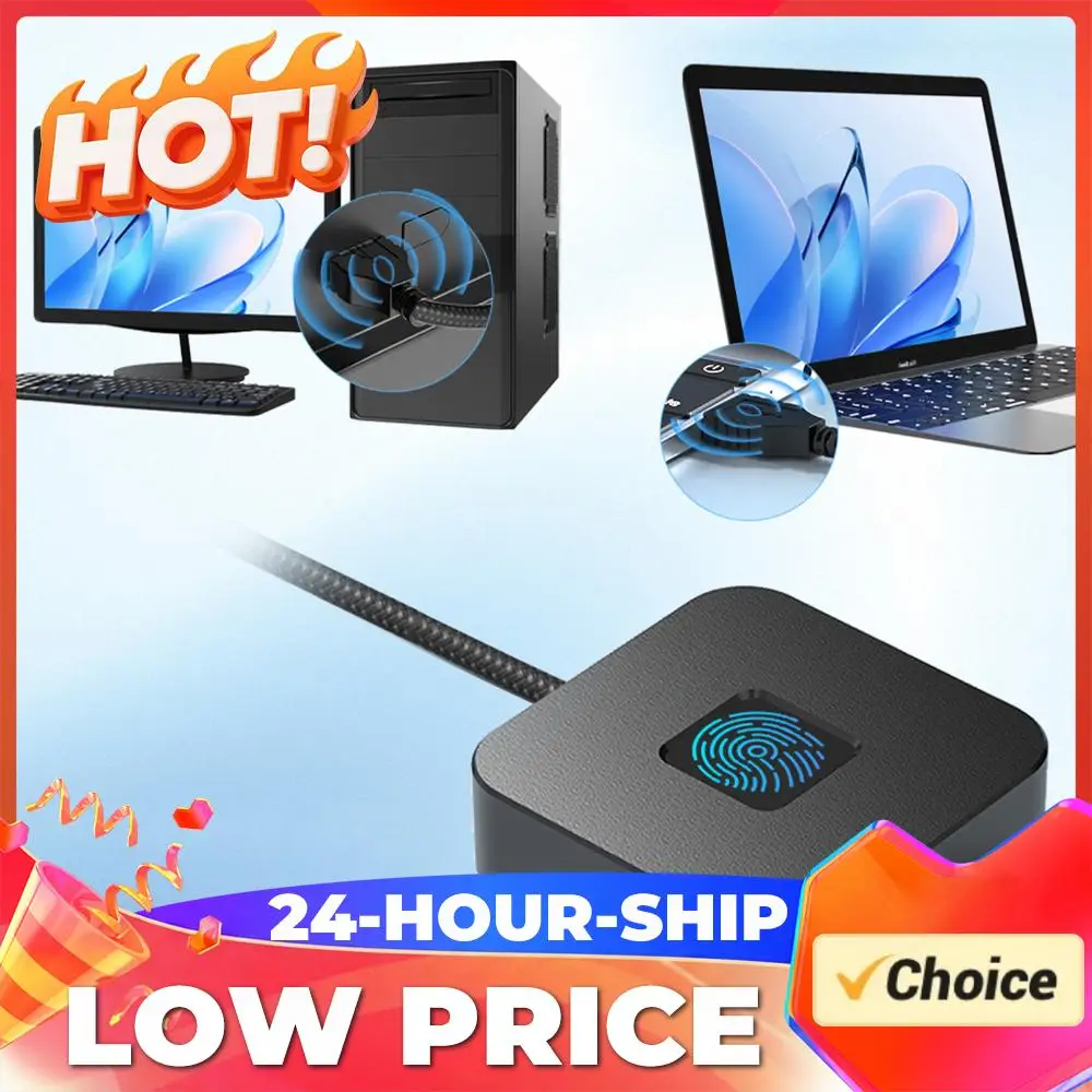 

USB-сканер отпечатков пальцев с кабелем 1,5 м, портативный USB-регистратор отпечатков пальцев, биометрический считыватель для Windows 11/10