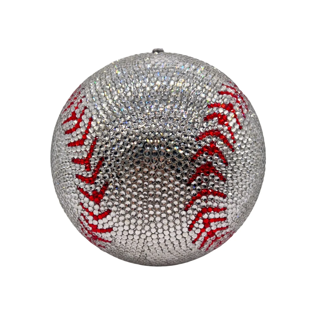 White Ball Full Diamond Evening Purse Bags Rhinestone Wedding Gems Clutch Bag Bridal Clutches Women Diamonds Party Purses Bag