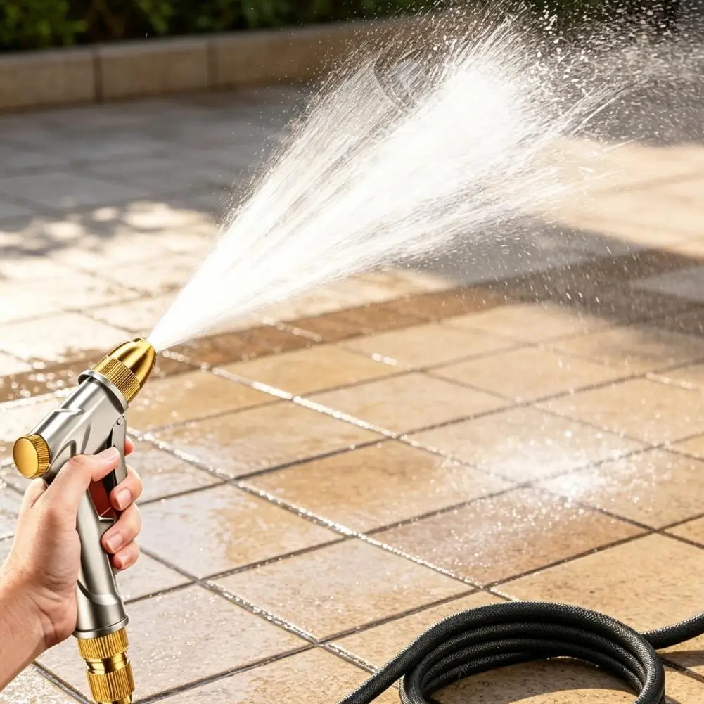 Verstellbare Sprühdüse, Einstellbare Hochdruck-Schlauchdüse für Autowäsche, Gartenbewässerung, Sprühgerät, Hochdruckreiniger-Aufsatz