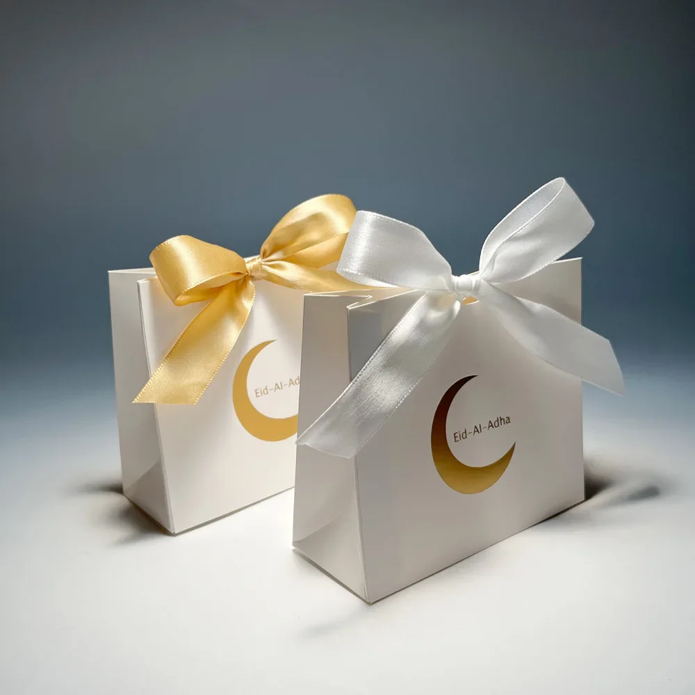 Eid-Ai-Adha Paper Bag Eid Mubarak Candy Packaging Boxes Muslim Islamic Festival Bag Family Dinner Party Favors Decoration