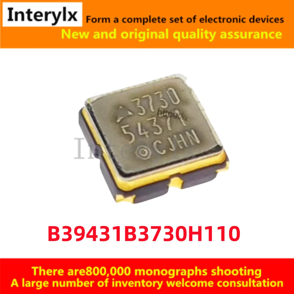 5-100Pcs/Lot Original B39431B3730H110 B39431B3730H Low Loss SAW sound meter filter 433.92MHZ 3*3mm Bandwidth 0.72M