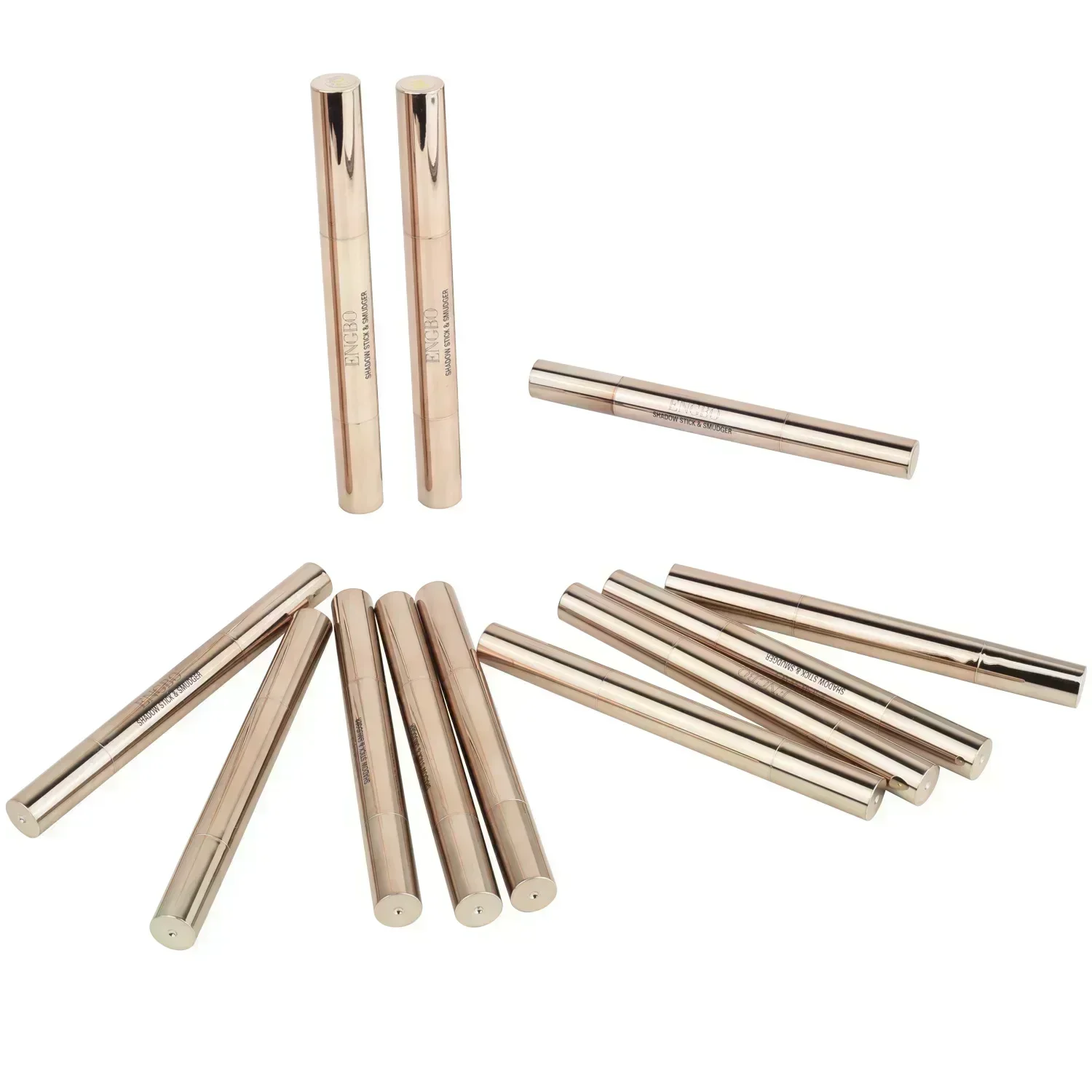 ENGBO Double face Monochrome fard à paupières stylo paillettes fard à paupières Eyeliner stylo haute brillance sans décoloration Sexy femme maquillage des yeux cosmétiques