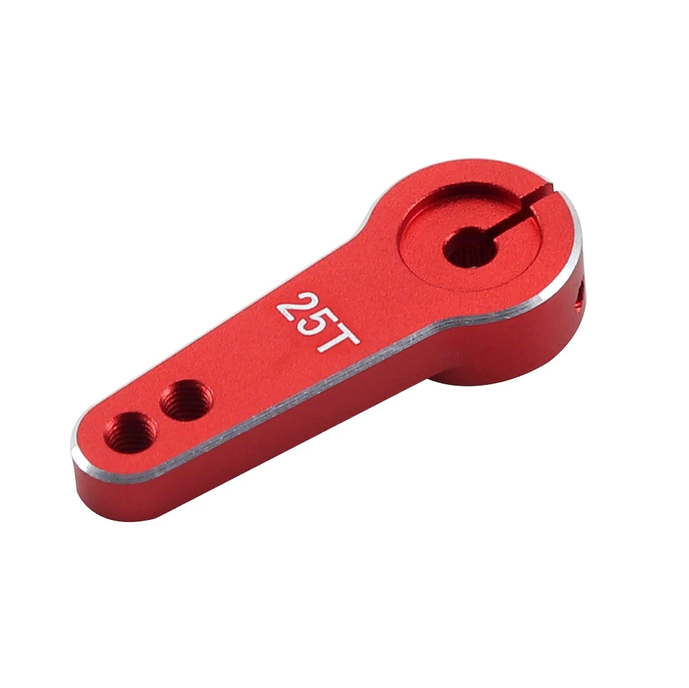 Ajrc 1 peça 35mm metal rc 25t dente braço servo de direção para carro crawler 1/10 rc traxxas trx4 trx6 scx10 axial d90 rgt peças de carro rc