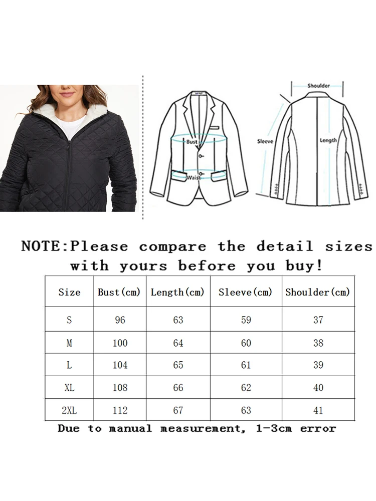 Vangull Autumn New Parkas Basic Jackets Women Winter Cashmere Velvet Warm Hooded Coats Female Long Sleeve Ladies Cotton Outwear