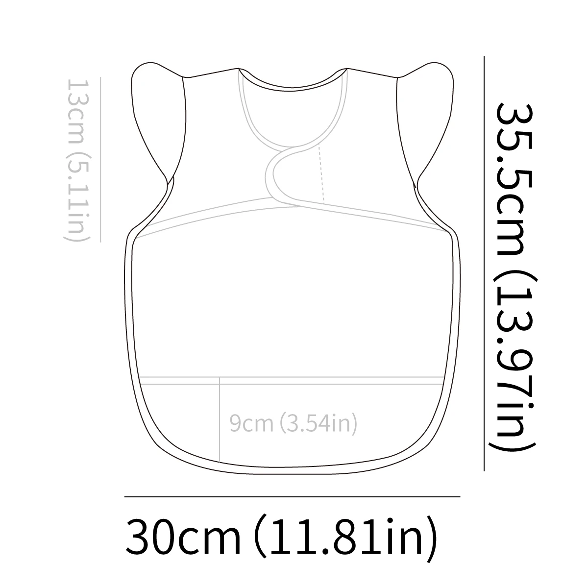 Kangobaby Waterproof baby Carrier Suitable For Consumption Baby Apron Suitable For Feeding Machine Washable Perfect Shower Gift