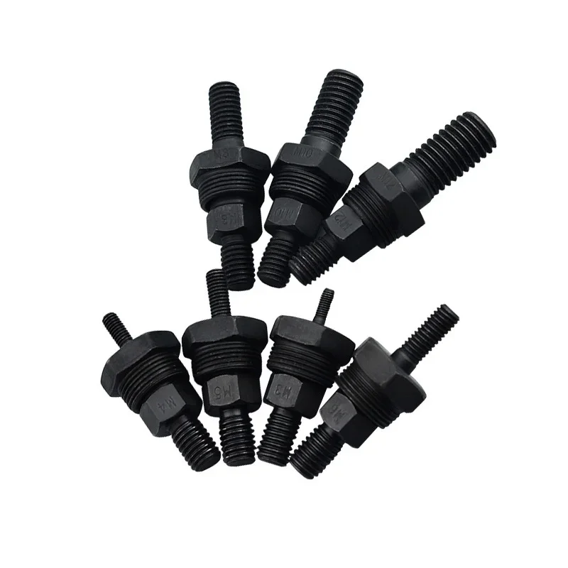 7PCS Riveter Tool Mandrel Rivet Gun Ram Head Metric M3 -M12 Rivet Nut Tool Mandrel And Nose Piece Riveter Tip Spare Part