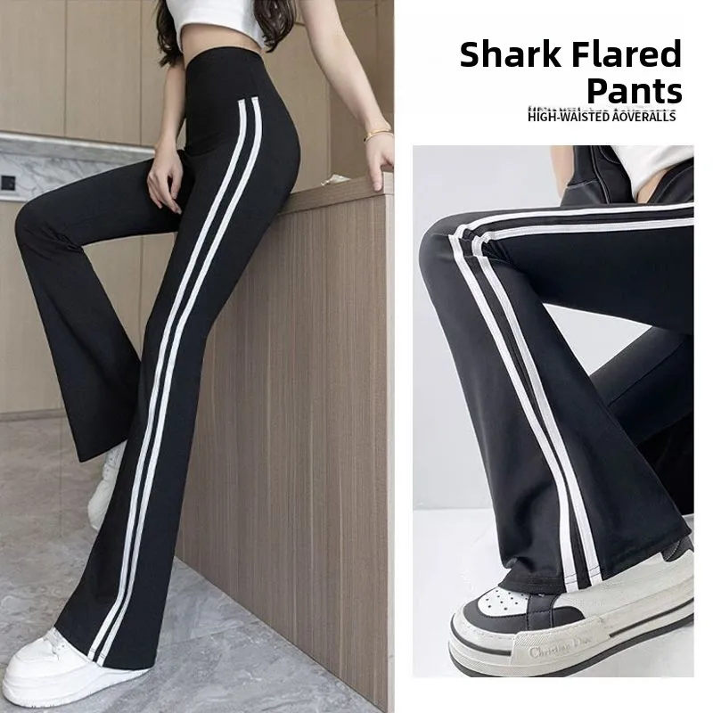 Damskie spodnie do jogi z wysokim stanem, wiosenno-jesienne, cienkie, dopasowane, bazowe spodnie, luźne legginsy, długie spodnie, inne materiały