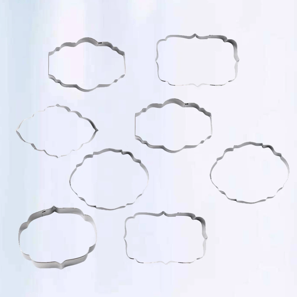 

8pcs Stainless Steel Cookie Molds Biscuit Cutters Baking Tools For Chocolates Cakes Fondant Mousse Vegetables Fruit Creative