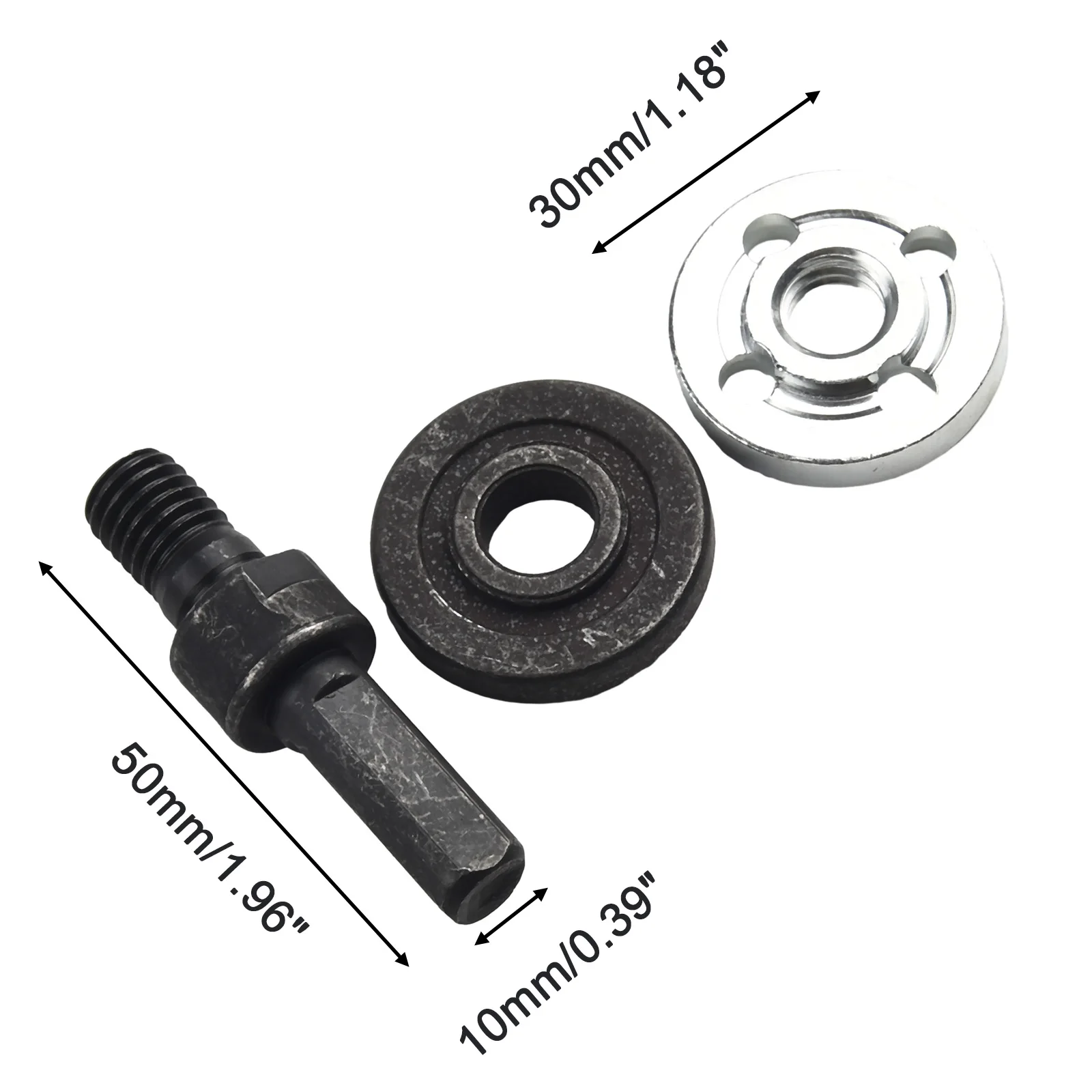 Perceuse électrique à meuleuse d'angle, connexion du plus récent ensemble de convertisseurs, adaptateur de connexion de meulage pour disque de coupe, roue de polissage, 10mm