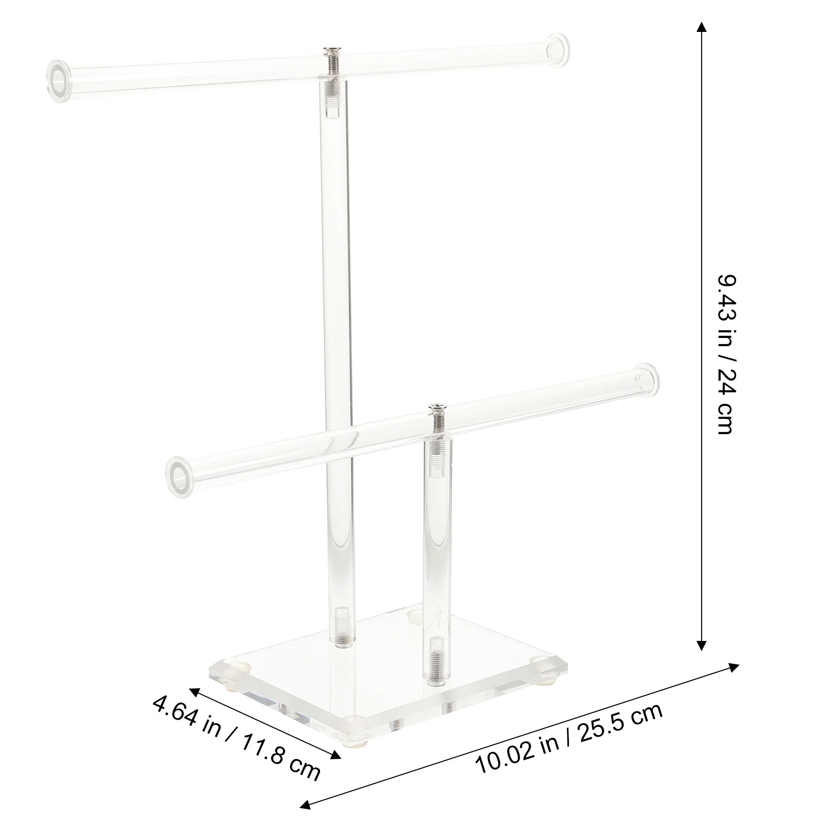 سوار عرض موقف الاكريليك حامل مُنظِم المجوهرات لساعة حلقة أقراط قلادة تخزين حامل تذكار متعدد الاستخدام
