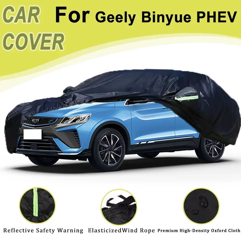 

For Geely Binyue PHEV Outdoor Protection Full Car Cover Snow Cover Sunshade Waterproof Dustproof Exterior Car Accessories