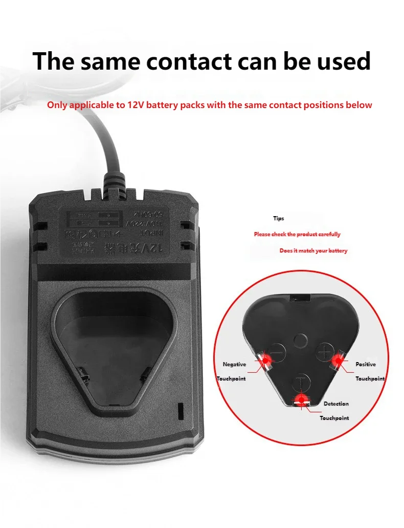 12.6V 1A/2A Lithium‑ion Battery Charger EU US Plug 3S Li‑ion Battery Pack Charging Dock Overcharge Protection for Cordless Power