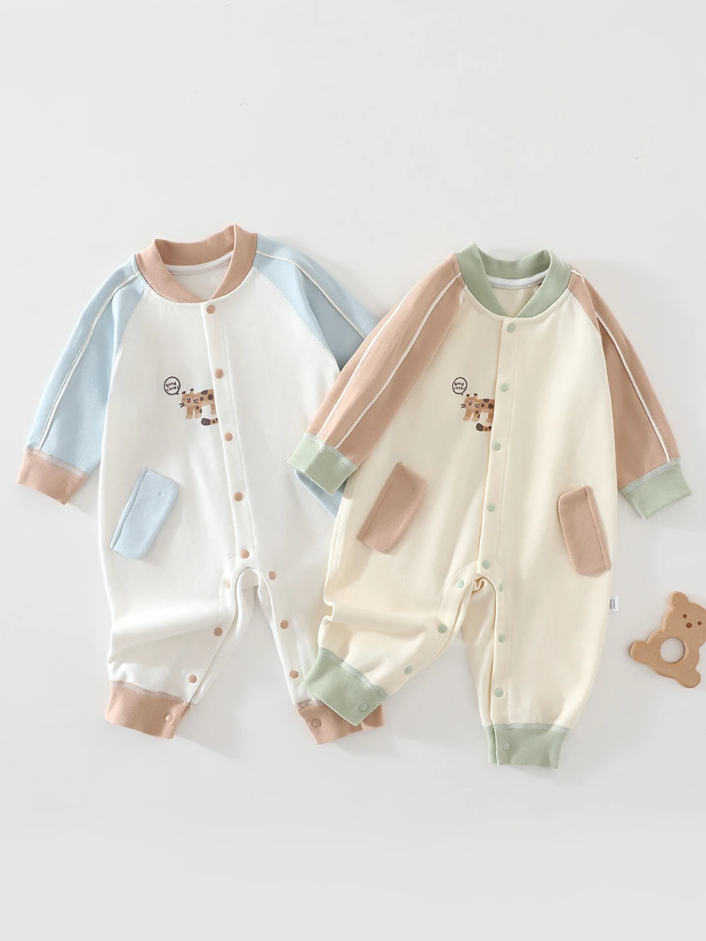 MILANCEL Newborn Baby Romper 0-18M Cartoon Cat Baby Clothes Cotton Autumn Toddler Jumpsuit Infant Girls Outwear