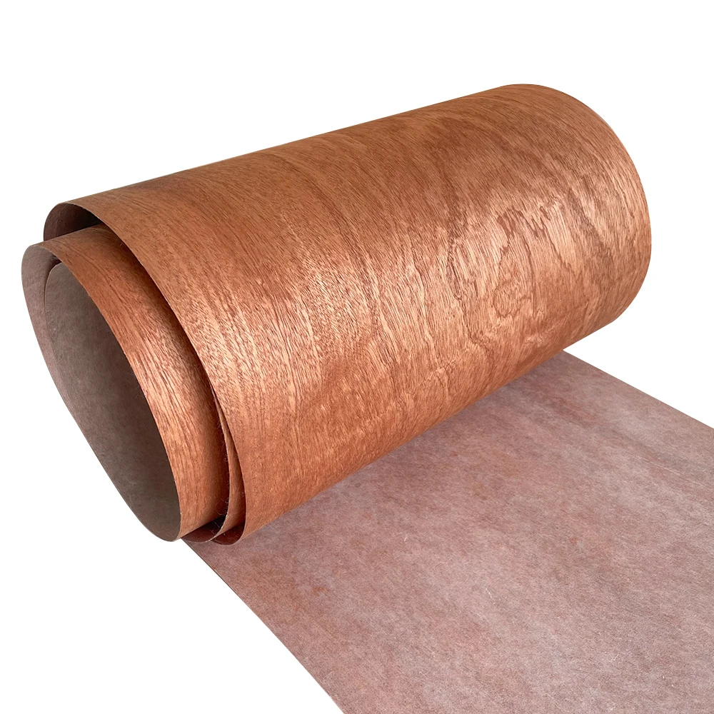 1 rolle 240 cm Sapele Furnier Dünne Holz Solide Handgemachte DIY Lautsprecher Gitarre Renovierung Möbel Haut Panel Lautsprecher Dekorative blätter – Detail 2