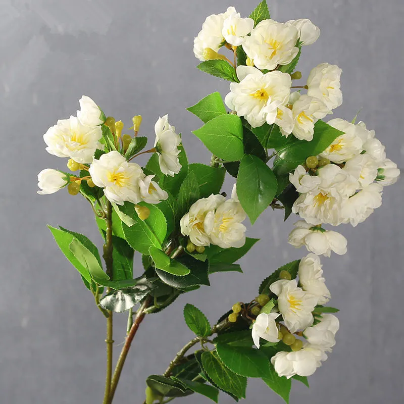 

85CM Upscale Artificial Flowers Single Branches Begonia Camellia Home Decor Flores For Shopping Mall Wedding Decoration 10 Pcs